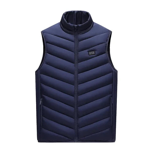 Gilet chauffant bleu
